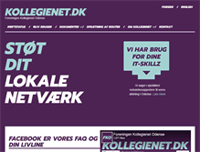 Tablet Screenshot of kollegienet.dk